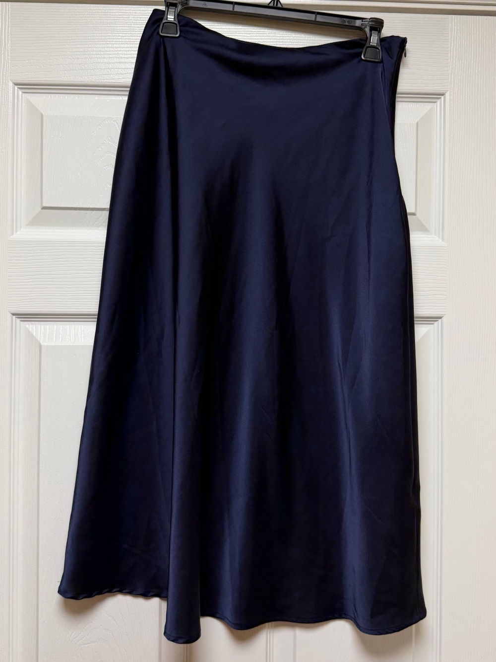 SHEIN Navy A-Line Midi Skirt